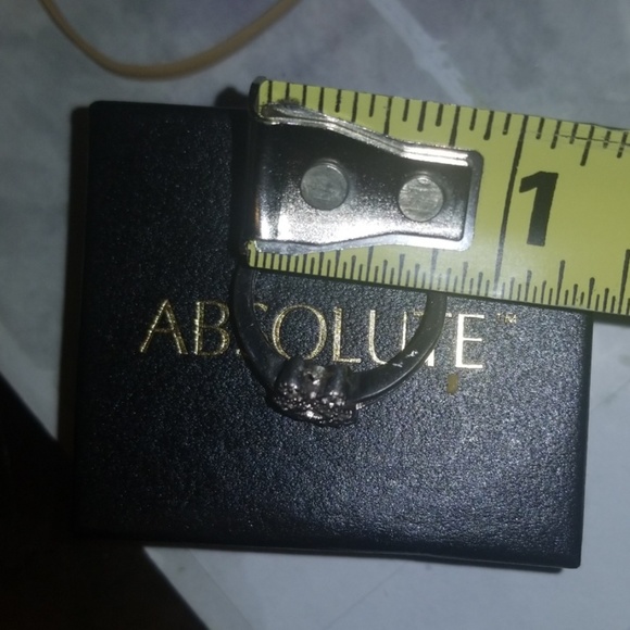 Absolute Simulated Diamond Ring Sterling Silver 8 - Picture 8 of 8